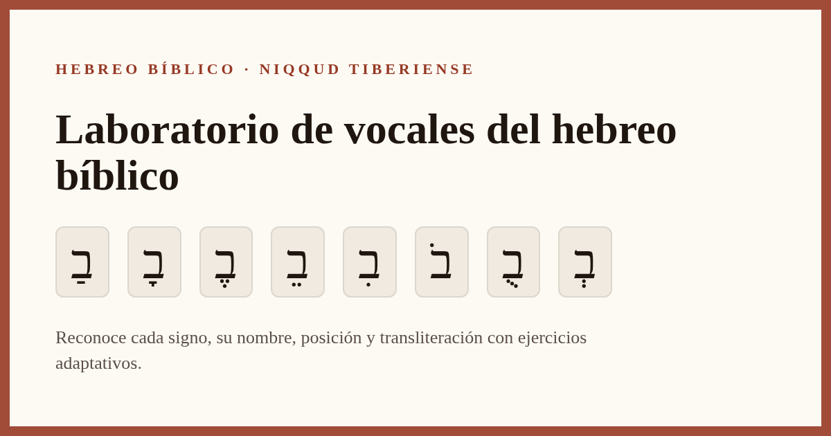Teacher Hebrew Vowels